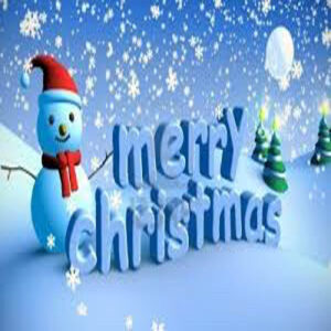 Merry Christmas Snowman Image