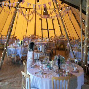 Photo of Seating Arrangement at Tee Pee Wedding